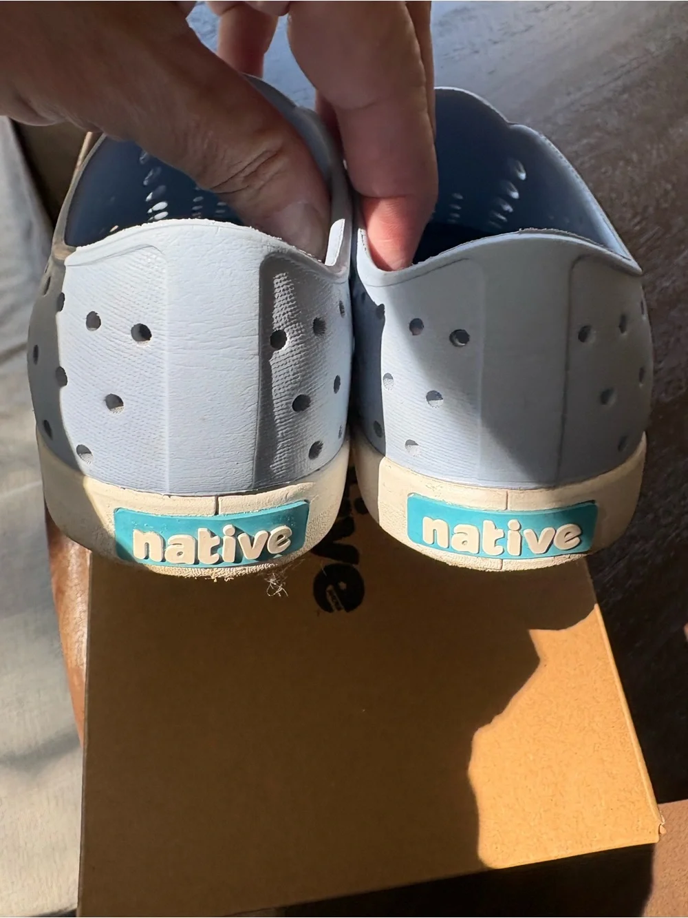 Native Kids Water Shoe - Pale Blue Slip-On